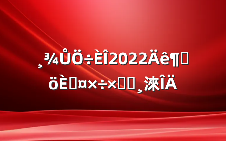 Ů2022ȸ˹ܽᱨ淶