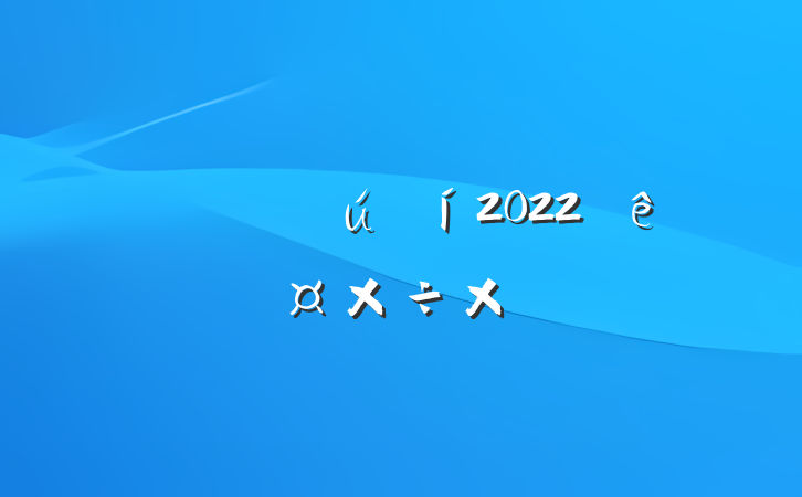 ˾ɹ2022˹ܽ᷶