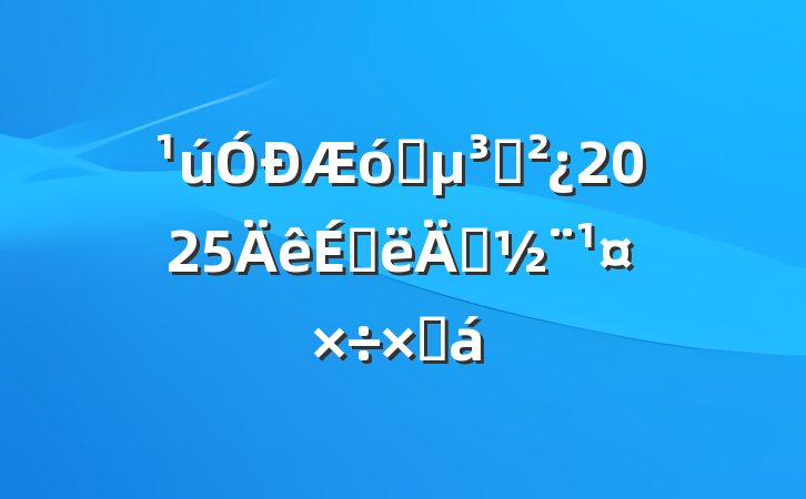 ҵ֧2025ϰ굳ܽ