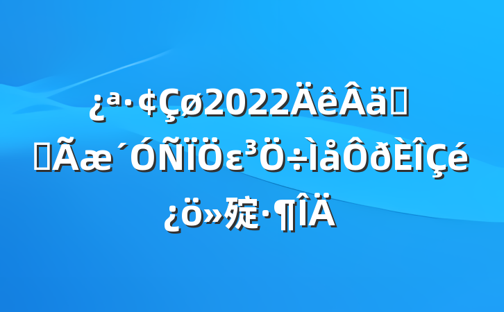 2022ʵȫε㱨