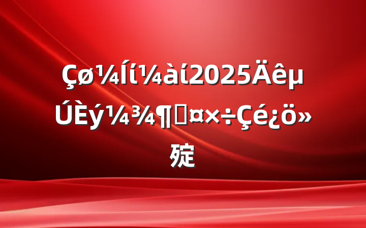 ίί2025ȹ㱨