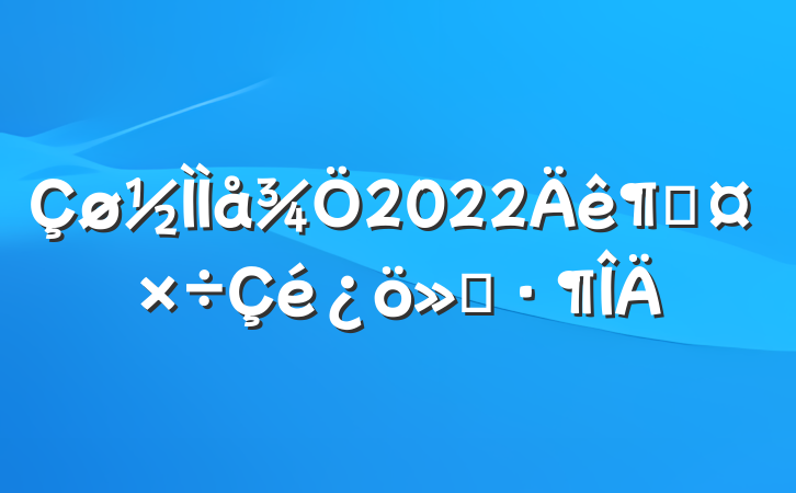 2022ȹ㱨