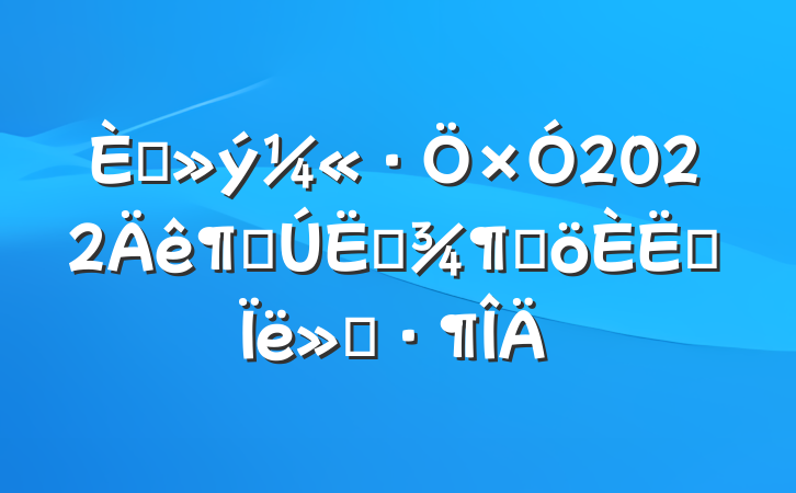 뵳2022ȵļȸ˼㱨