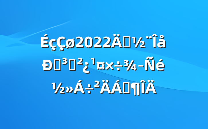 2022괴ǵ֧齻Ϸ