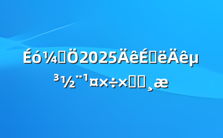 ƾ2025ϰ굳ܽᱨ