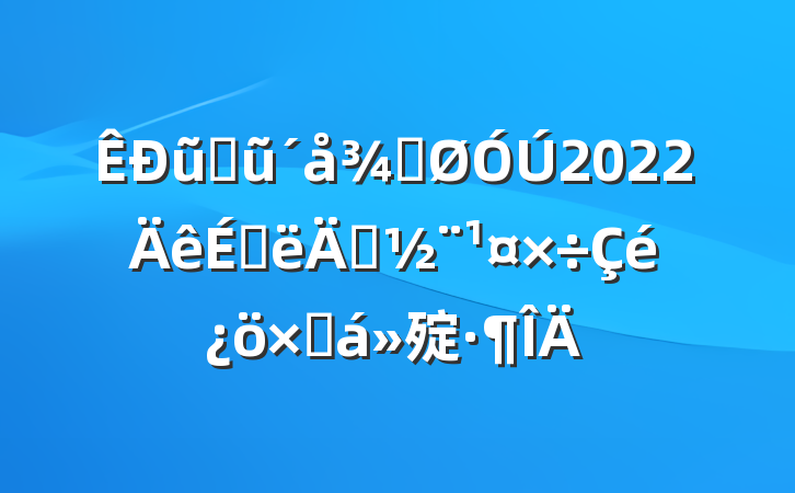 ũҵũֹ2022ϰ굳ܽ㱨