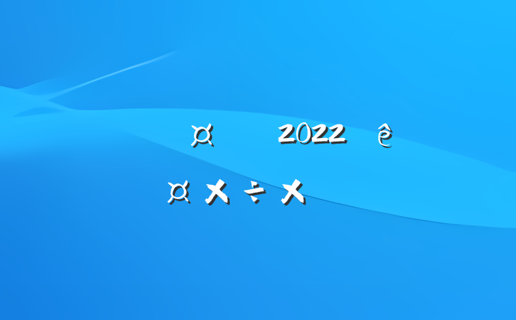 ҵ̲2022ȹܽ᷶