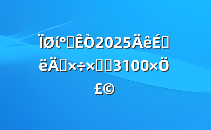 ί칫2025ϰ깤ܽᣨ3100֣