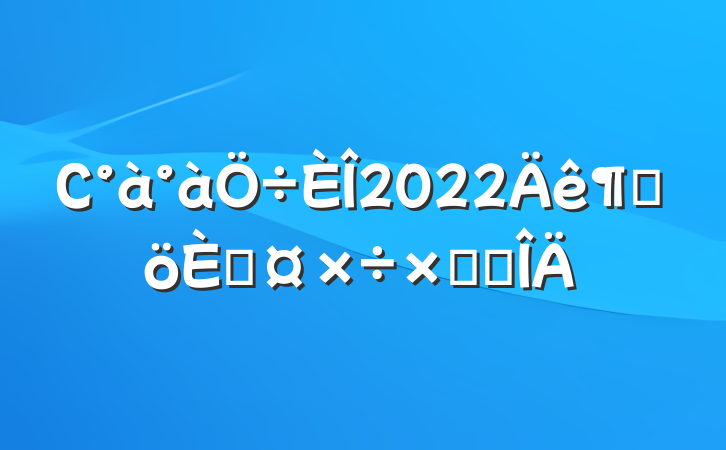 С2022ȸ˹ܽ᷶