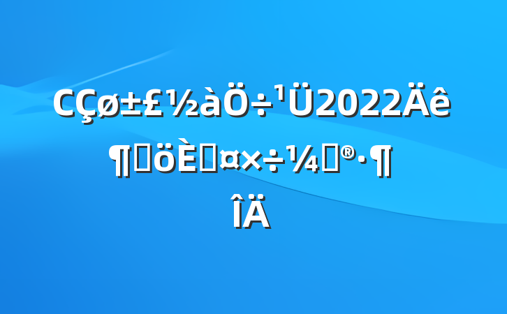С2022ȸ˹ƻ