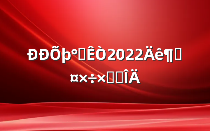 칫2022ȹܽ᷶