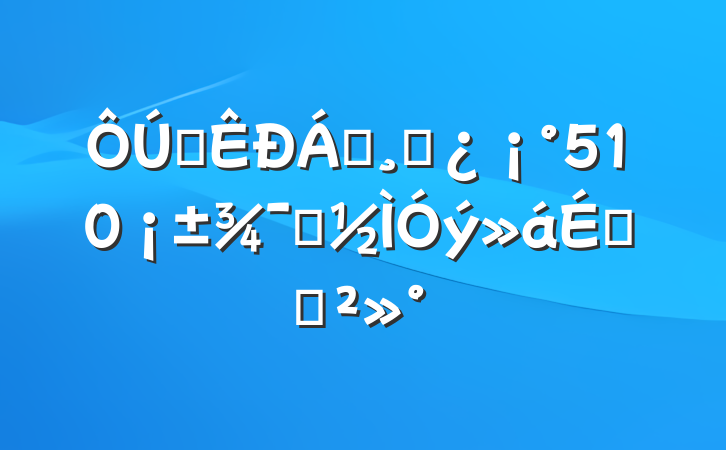 ȫ쵼ɲ510ʾϵĽ