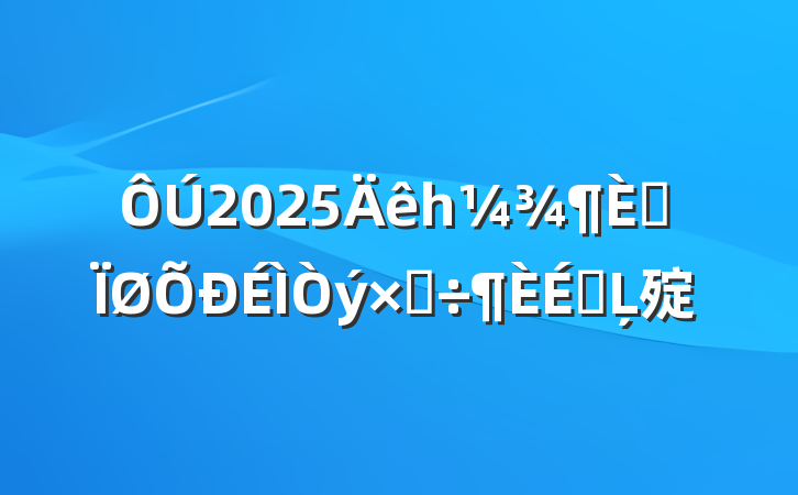 2025һȫʵϵĻ㱨