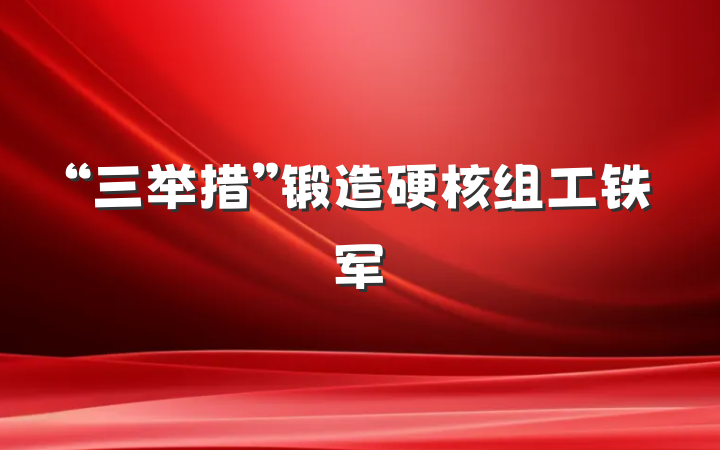 “三举措”锻造硬核组工铁军