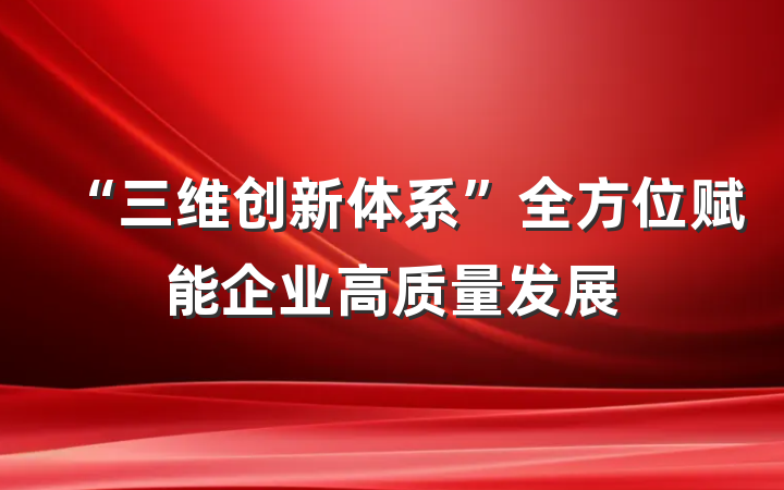 “三维创新体系”全方位赋能企业高质量发展