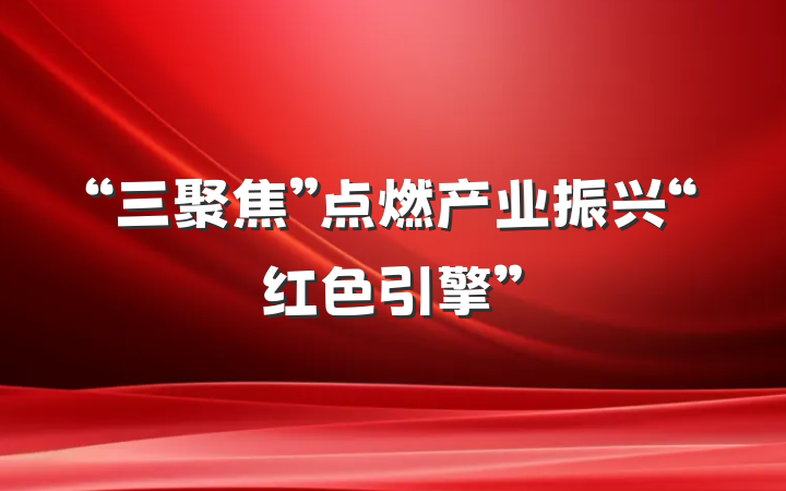 “三聚焦”点燃产业振兴“红色引擎”