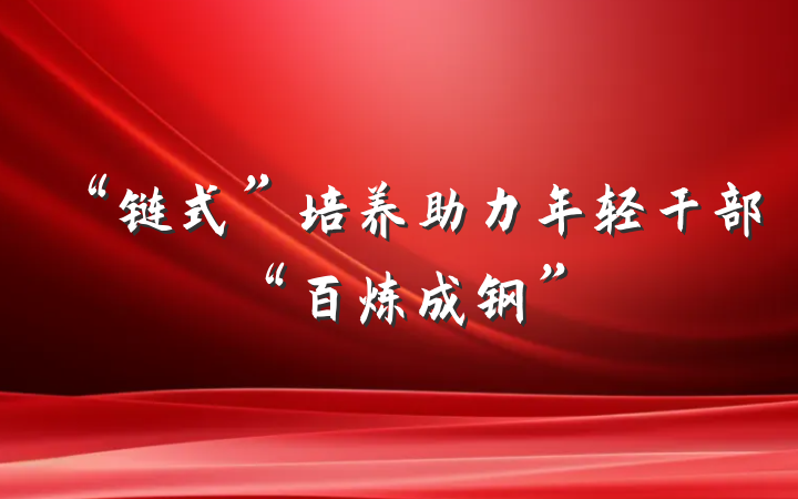 “链式”培养助力年轻干部“百炼成钢”