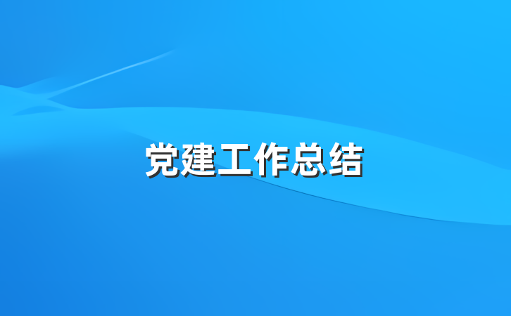 党建工作总结