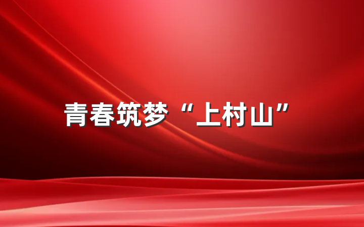 青春筑梦“上村山”
