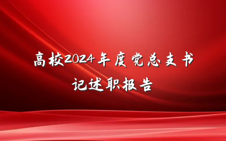 高校2024年度党总支书记述职报告