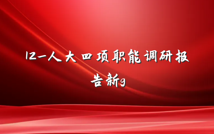 12_人大四项职能调研报告新g
