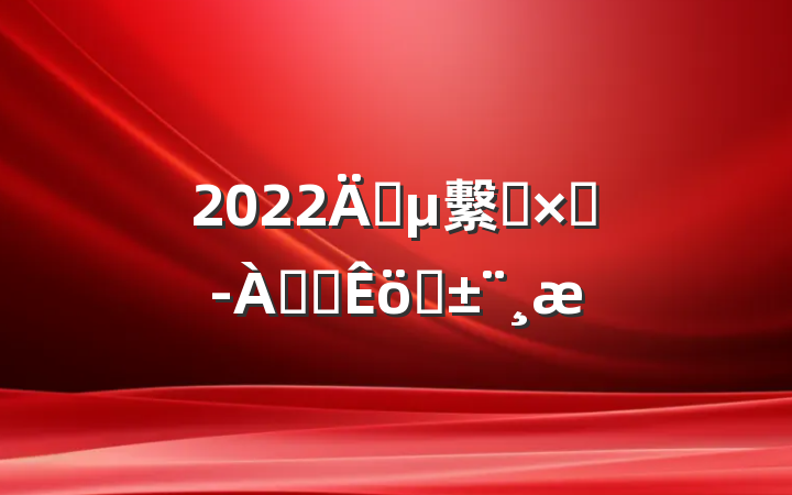 2022깩繫˾ܾȫְ