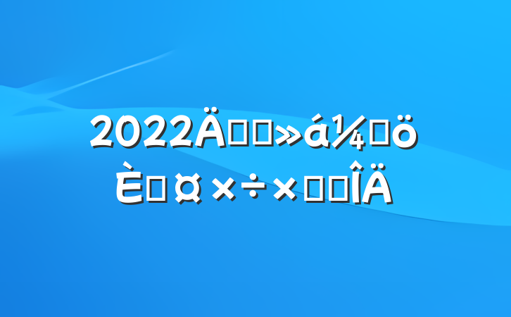 2022깫˾Ƹ˹ܽ᷶