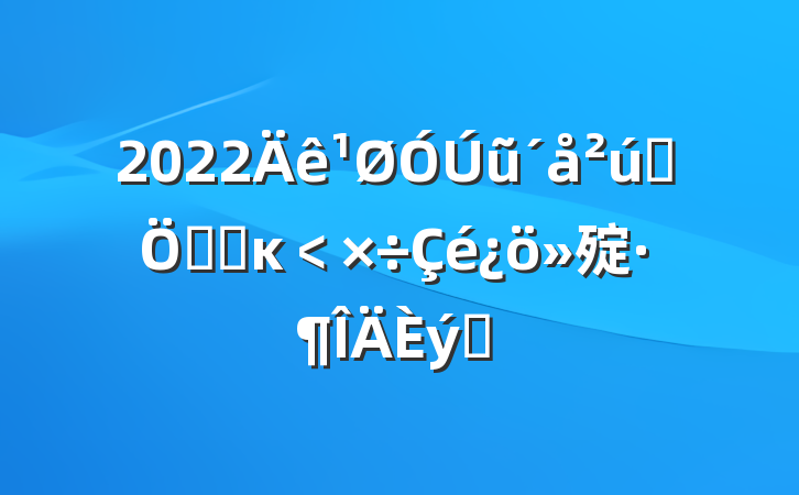 2022ũȨƶȸĸ﹤㱨ƪ