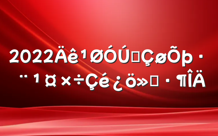 2022ȫ㱨