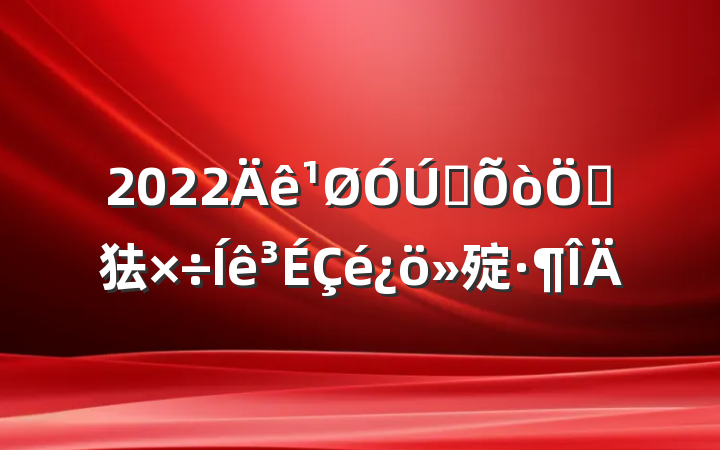 2022ȫص㹤㱨