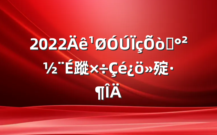 2022ƽ蹤㱨