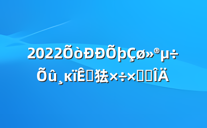 2022ĸԵ㹤ܽ᷶