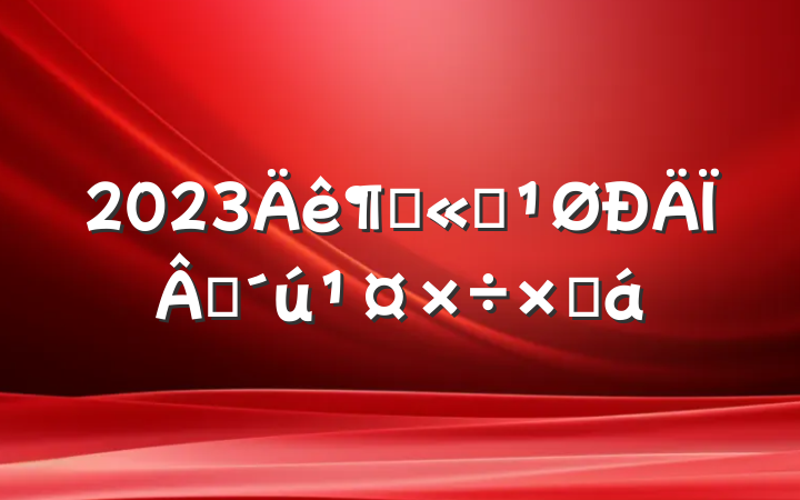 2023ȹ˾һܽ