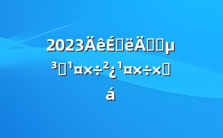 2023ϰ깫˾Ⱥܽ