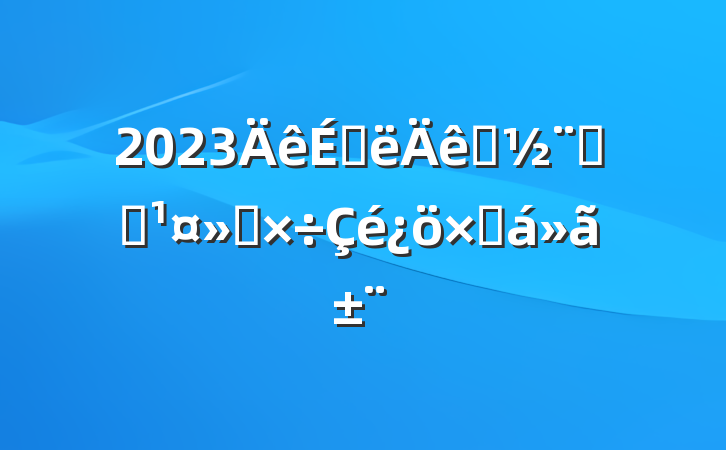 2023ϰסϵͳṤܽ㱨