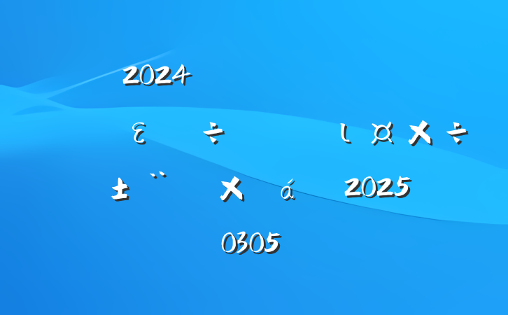 2024굳ίȫειܽ㱨20250305
