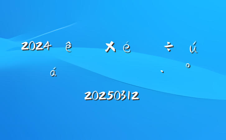 2024ȵʵ20250312