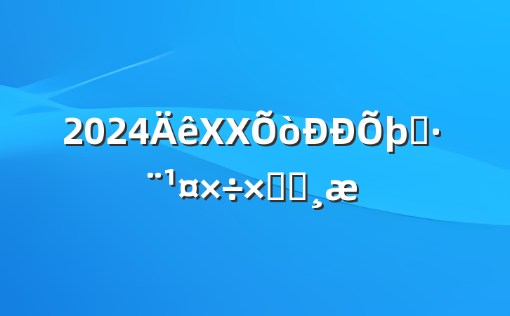 2024XXִܽᱨ