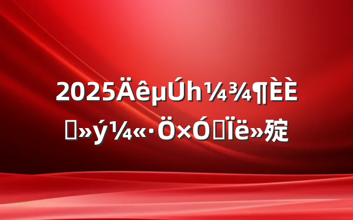 2025һ뵳˼㱨