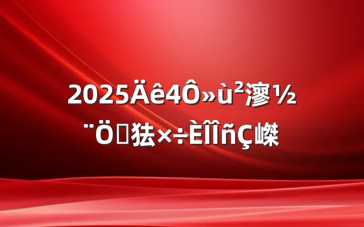 20254»㵳ص㹤嵥