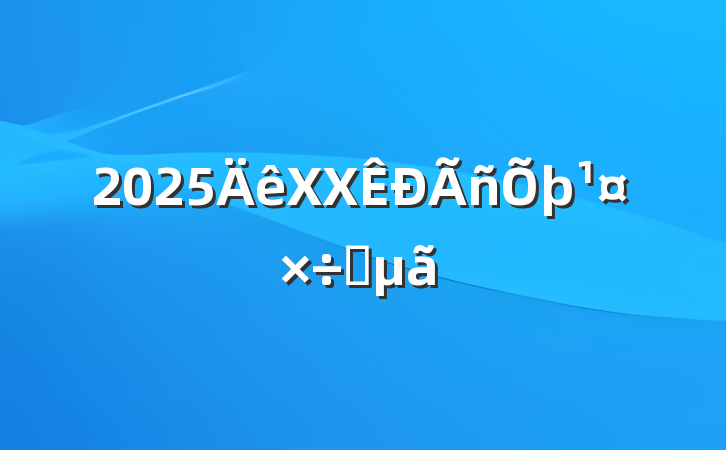 2025XXҪ