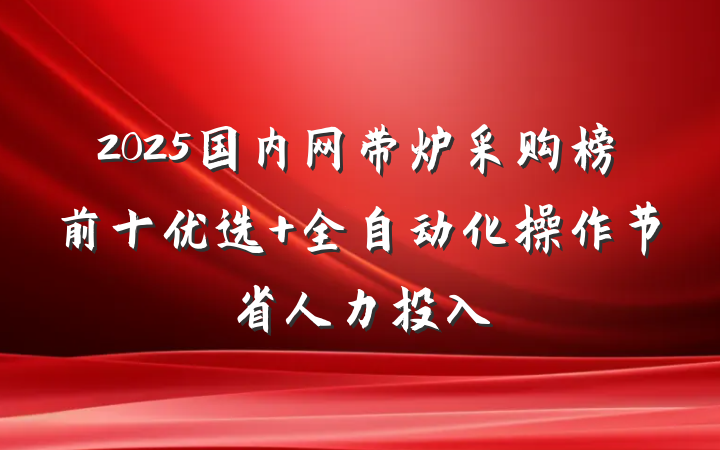 2025国内网带炉采购榜前十优选 全自动化操作节省人力投入