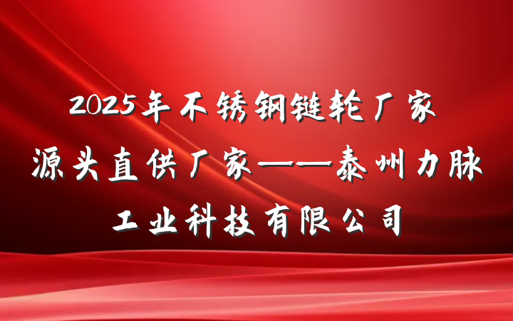 2025年不锈钢链轮厂家源头直供厂家——泰州力脉工业科技有限公司