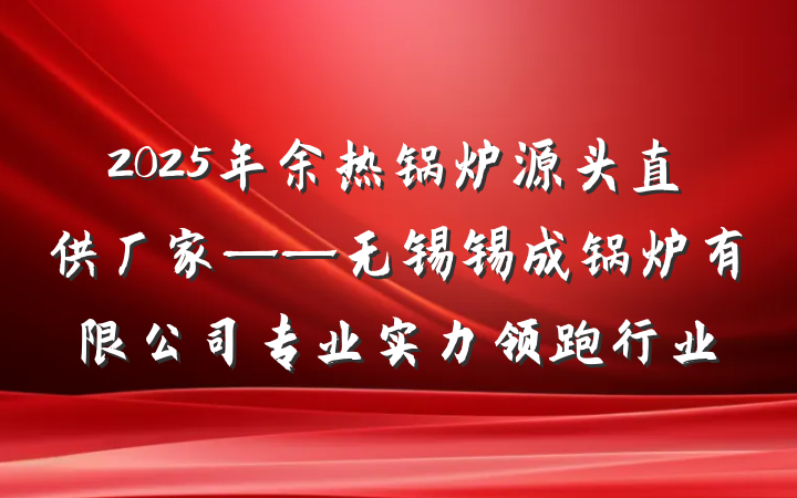 2025年余热锅炉源头直供厂家——无锡锡成锅炉有限公司专业实力领跑行业