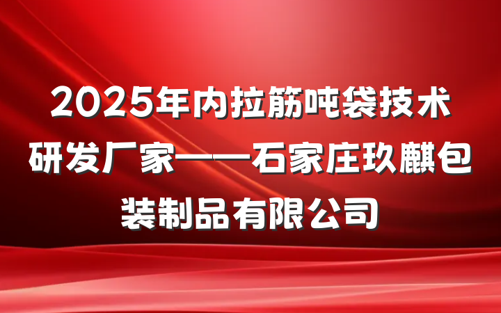 2025年内拉筋吨袋技术研发厂家——石家庄玖麒包装制品有限公司