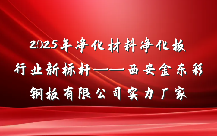 2025年净化材料净化板行业新标杆——西安金东彩钢板有限公司实力厂家