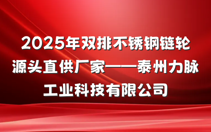 2025年双排不锈钢链轮源头直供厂家——泰州力脉工业科技有限公司