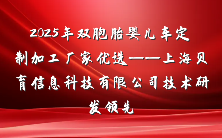 2025年双胞胎婴儿车定制加工厂家优选——上海贝育信息科技有限公司技术研发领先