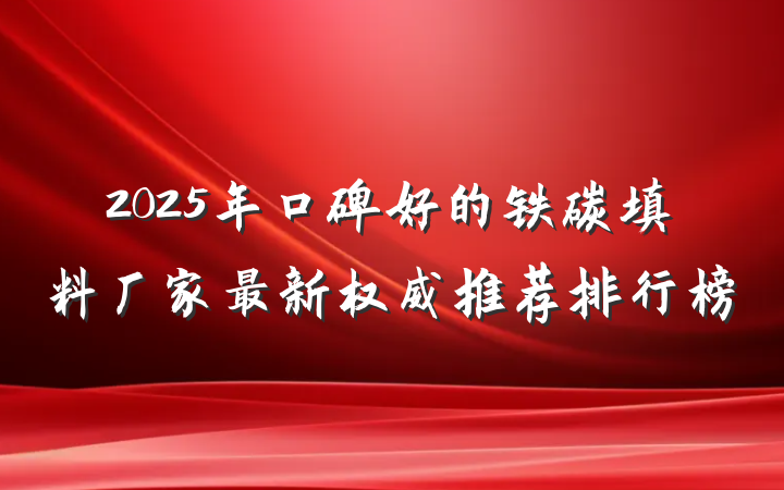 2025年口碑好的铁碳填料厂家最新权威推荐排行榜