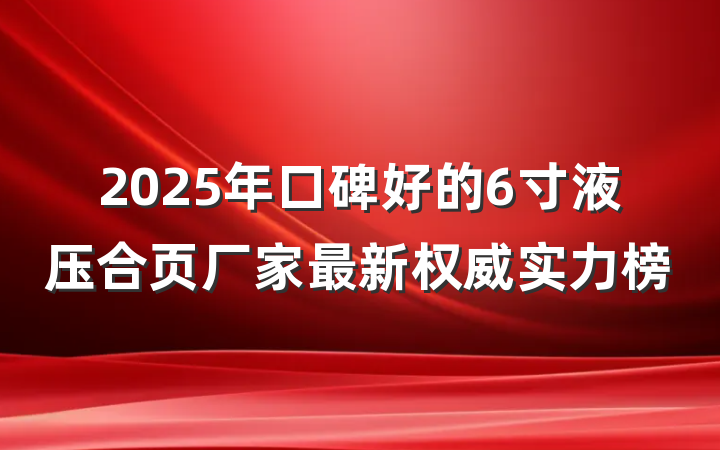 2025年口碑好的6寸液压合页厂家最新权威实力榜